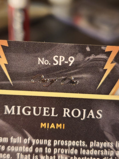 2021 Panini Select Miguel Rojas #Sp-9 Black Disco Prizm One Of One