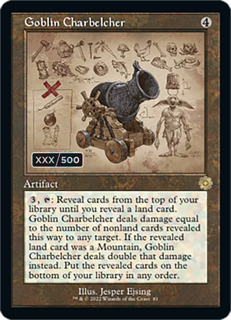 Goblin Charbelcher (Schematic) (Serial Numbered) - The Brothers' War: Retro Frame Artifacts (Brr)