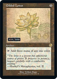 Gilded Lotus (Schematic) (Serial Numbered) - The Brothers' War: Retro Frame Artifacts (Brr)