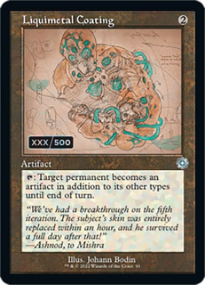 Liquimetal Coating (Schematic) (Serial Numbered) - The Brothers' War: Retro Frame Artifacts (Brr)