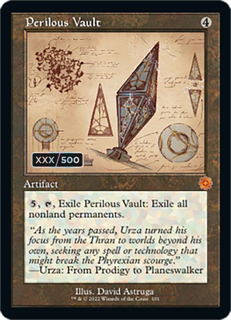 Perilous Vault (Schematic) (Serial Numbered) - The Brothers' War: Retro Frame Artifacts (Brr)