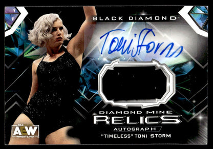 2024 Upper Deck Black Diamond Dma-Ts "Timeless" Toni Storm Diamond Mine Relics Auto