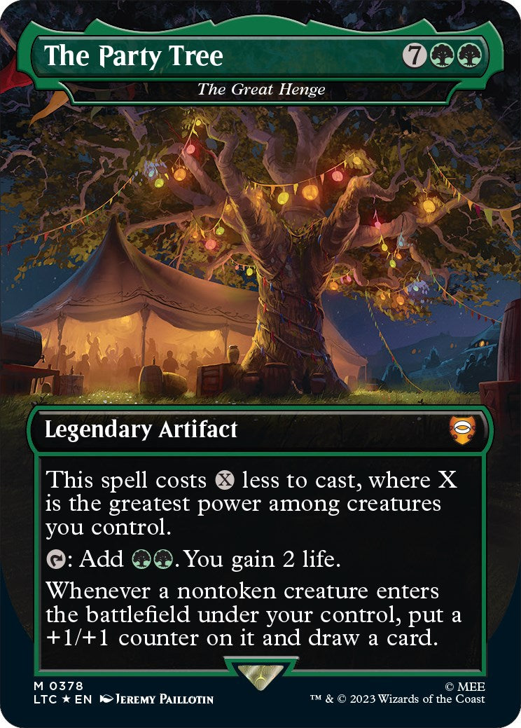 The Party Tree - The Great Henge (Borderless) (Surge Foil) [Ltc - 378]