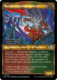 Radha, Coalition Warlord (Serial Numbered) - March Of The Machine: Multiverse Legends (Mul)