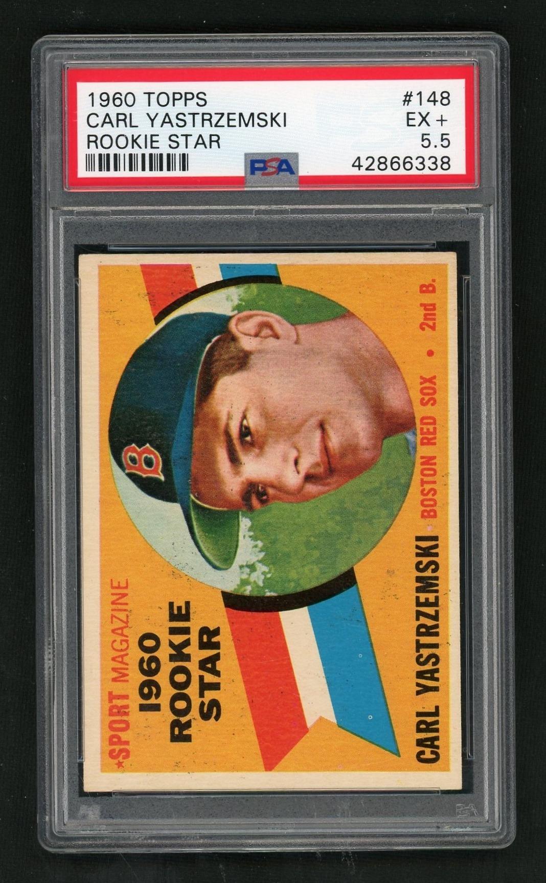 1960 Topps Rookie Star Carl Yastrzemski #148 PSA 5.5