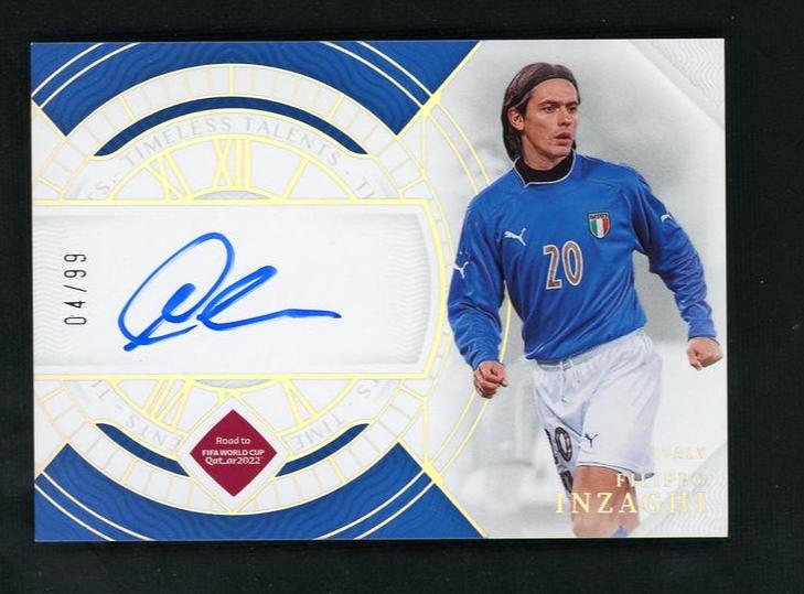 2022 Panini Ts-Fi Filippo Inzaghi Timeless Talents /99 Italy Auto