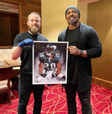 Hand Signed Brian Dawkins "WEAPON X" Art Print