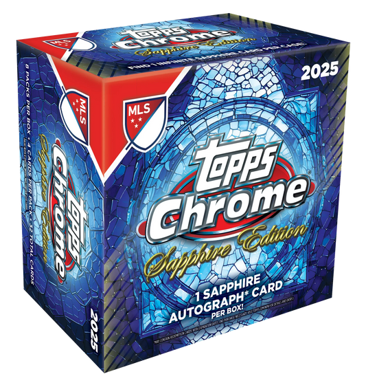 2025 Topps Chrome Mls Sapphire Edition Box