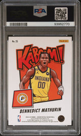 2022/23 Panini Crown Royale Bennedict Mathurin #25 KABOOM! PSA 10
