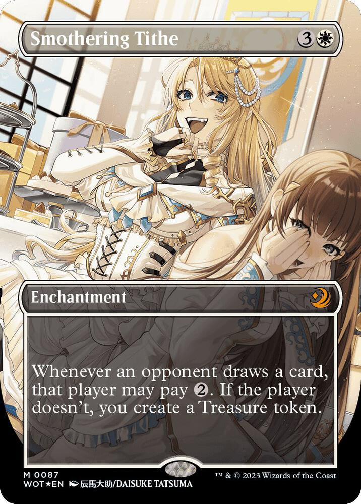 Smothering Tithe (Anime Borderless) (Confetti Foil) - Wilds Of Eldraine: Enchanting Tales (Wot)