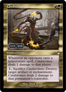 Cindervines (Retro Frame) (Serial Numbered) - Ravnica Remastered (Rvr)