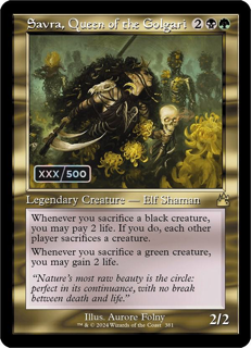 Savra, Queen Of The Golgari (Retro Frame) (Serial Numbered) - Ravnica Remastered (Rvr)