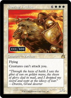 Blazing Archon (Retro Frame) (Serial Numbered) - Ravnica Remastered (Rvr)