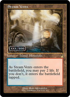Steam Vents (Retro Frame) (Serial Numbered) - Ravnica Remastered (Rvr)