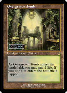 Overgrown Tomb (Retro Frame) (Serial Numbered) - Ravnica Remastered (Rvr)