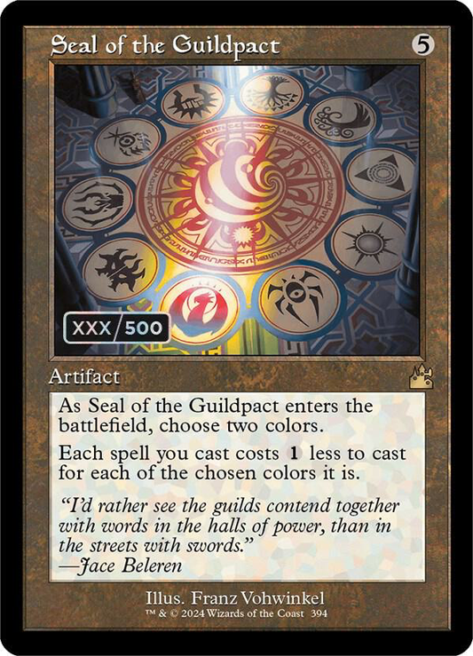 Seal Of The Guildpact (Retro Frame) (Serial Numbered) - Ravnica Remastered (Rvr)