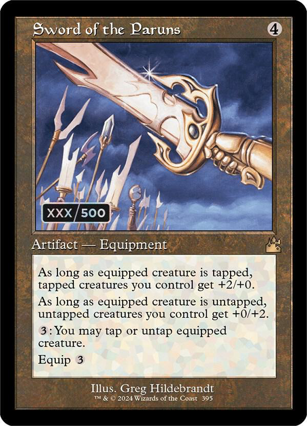 Sword Of The Paruns (Retro Frame) (Serial Numbered) - Ravnica Remastered (Rvr)