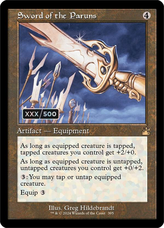 Sword Of The Paruns (Retro Frame) (Serial Numbered) - Ravnica Remastered (Rvr)