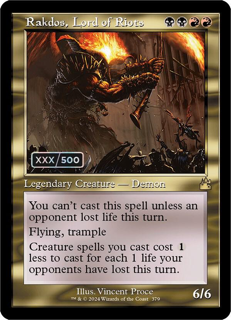 Rakdos, Lord Of Riots (Retro Frame) (Serial Numbered) - Ravnica Remastered (Rvr)