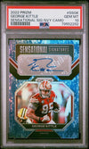2022 PANINI PRIZM SENSATIONAL SIGNATURES SSGK GEORGE KITTLE NAVY CAMO PSA 10