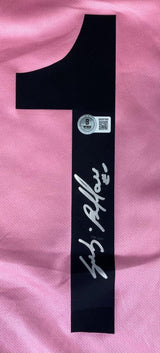 Gianluigi Buffon Signed Juventus Lotto Pink Soccer Jersey BAS