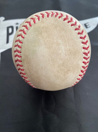 Buster Posey MLB Game Used Single, RBI Autographed Baseball Hit #1015 Giants