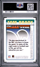 2003 NFLPA STAY COOL IN SCHOOL TOM BRADY PSA 10