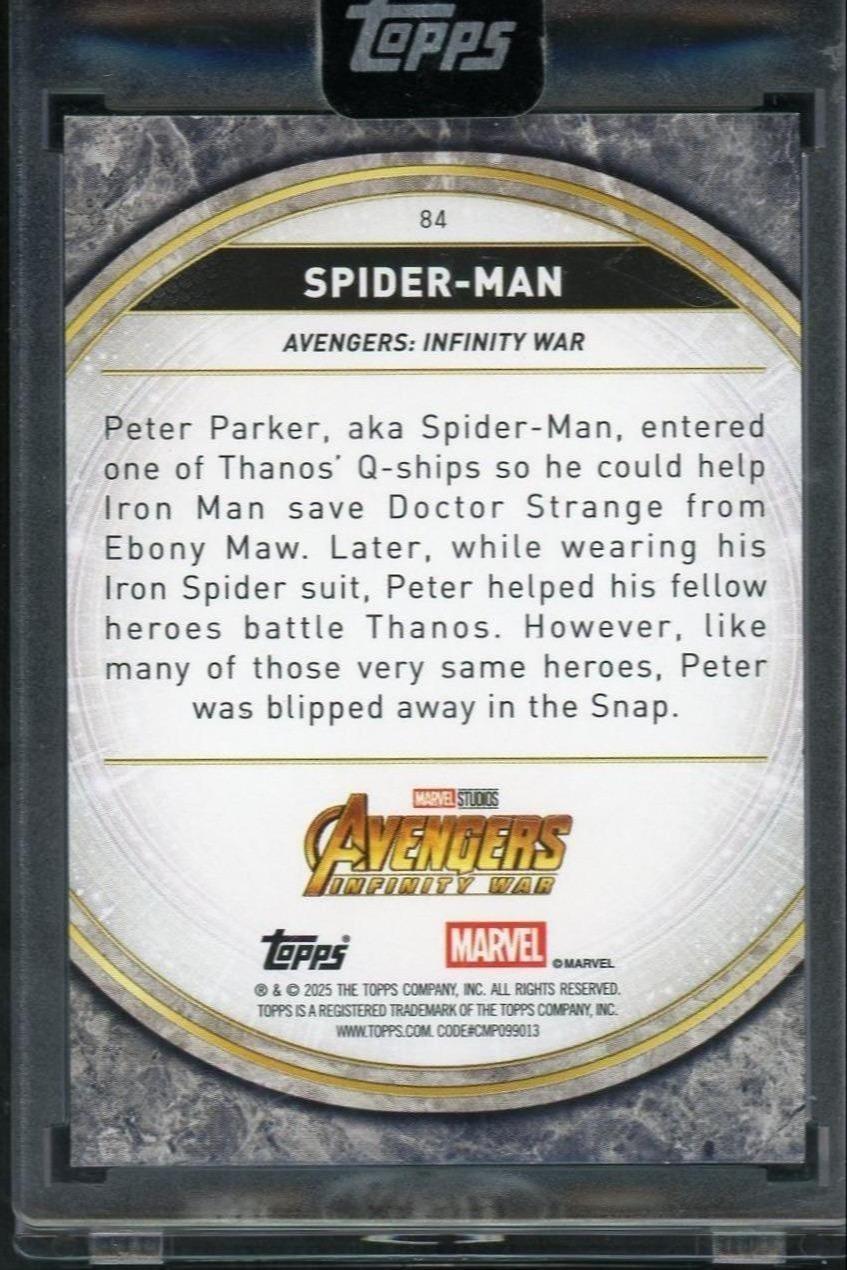 2025 Topps Marvel Studios The Collector Spider-Man Perfection /15