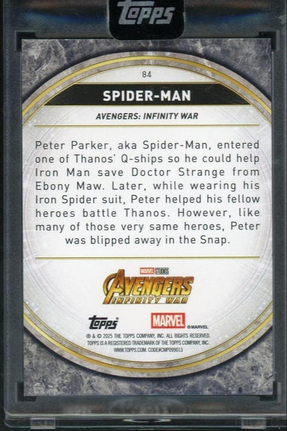 2025 Topps Marvel Studios The Collector Spider-Man Perfection /15