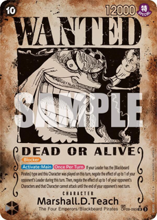 Marshall.D.Teach (093) (Wanted Poster) - Emperors In The New World (Op09)