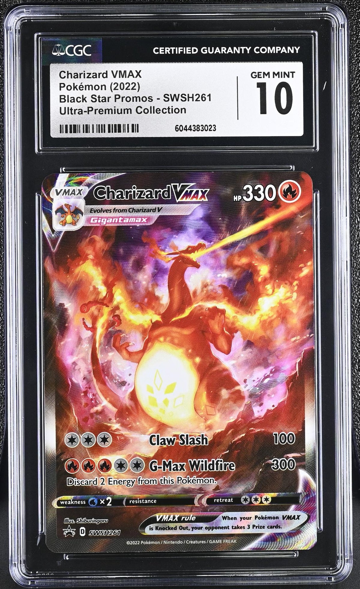2022 Black Star Promos #Swsh261 Charizard Vmax Ultra-Premium Collection CGC 10