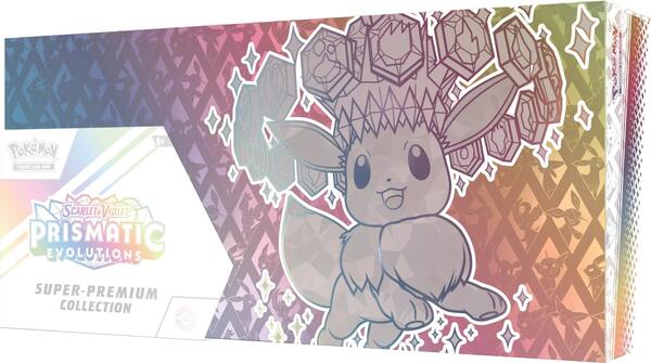 Pokémon Scarlet & Violet Prismatic Evolutions Super Premium Collection 4 Box Case