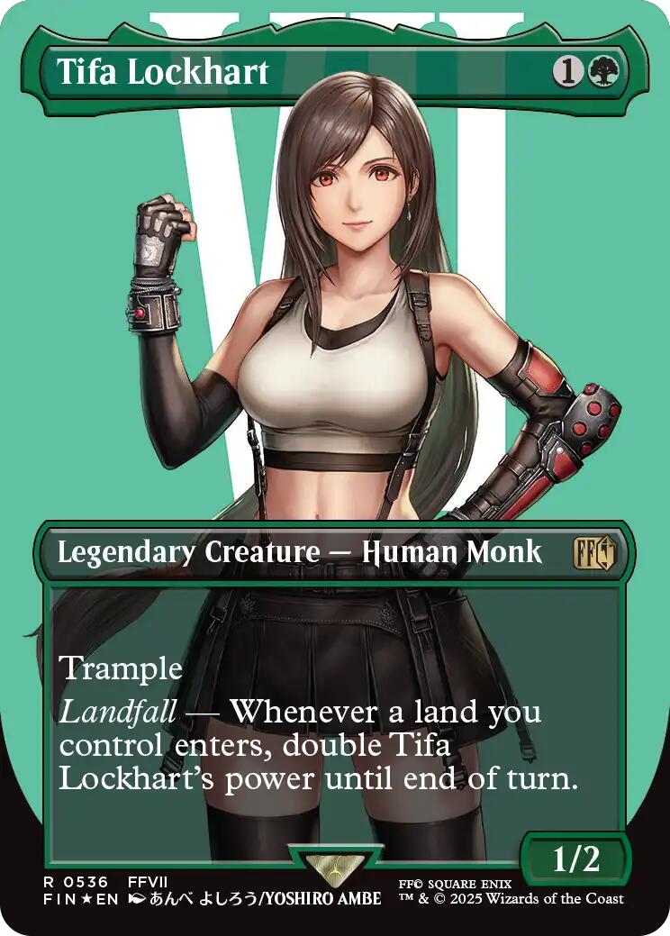 Tifa Lockhart (Borderless) (Surge Foil) [Fin - 536]
