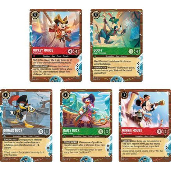 Disney Cruise Promos (Set Of 5)  [Disney Lorcana Promo Cards] Holofoil