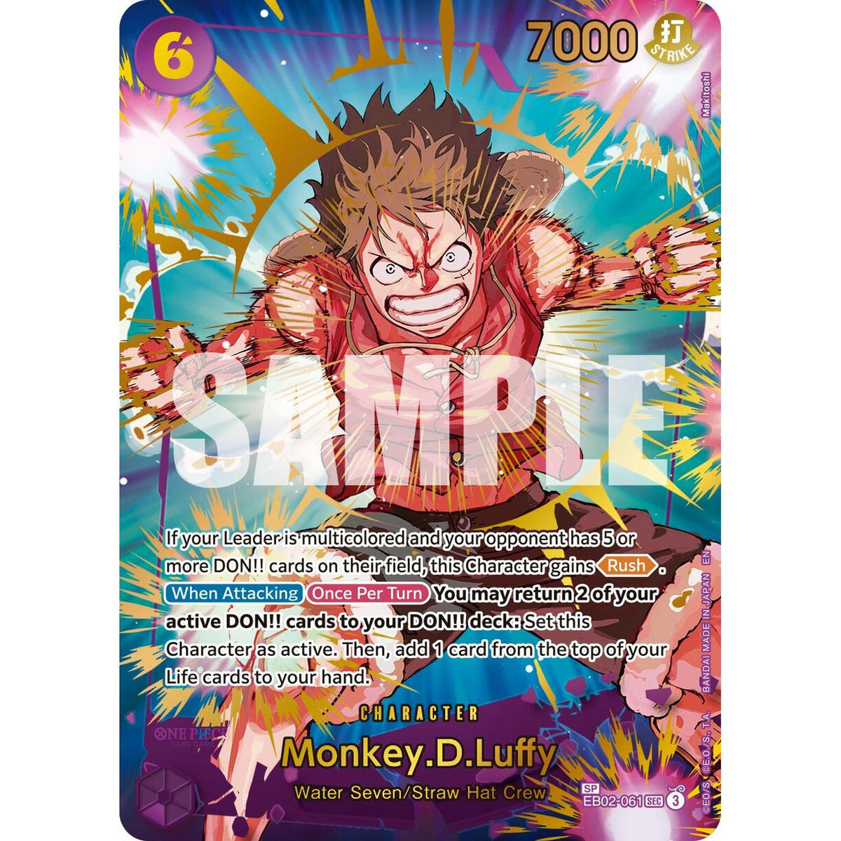 Monkey.D.Luffy - Eb02-061 (Sp) (Eb02-061) [Premium Booster -The Best- Vol. 2] Foil