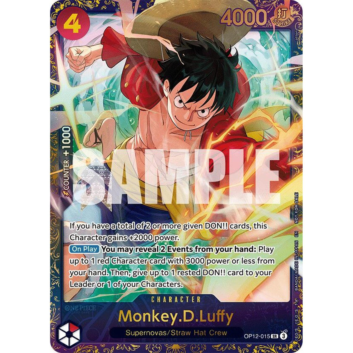 Monkey.D.Luffy (Treasure Cup 2025) (Op12-015) [One Piece Promotion Cards] Foil