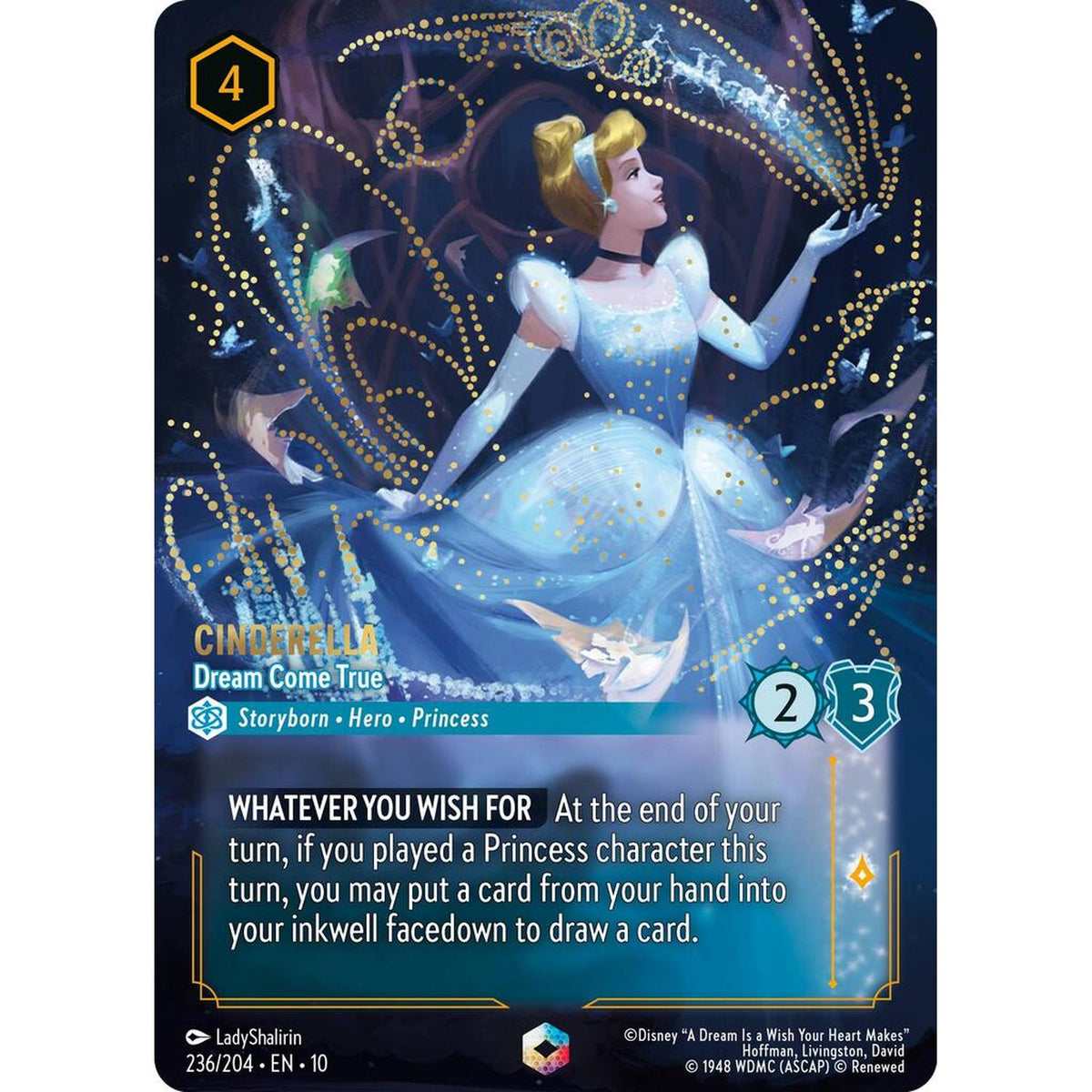 Cinderella - Dream Come True (Enchanted) (236/204) [Whispers In The Well] Holofoil