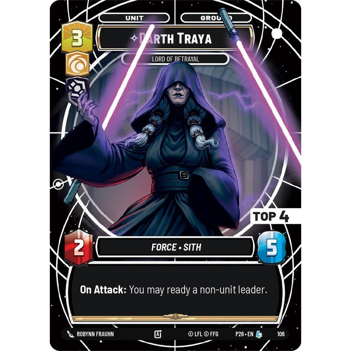 Darth Traya - Lord Of Betrayal (Top 4) (106) (106) [Sector And Regional Promos: Season 1]
