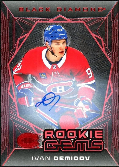 2025 Black Diamond Rgs-Id Ivan Demidov Rookie Gems Auto Red /10