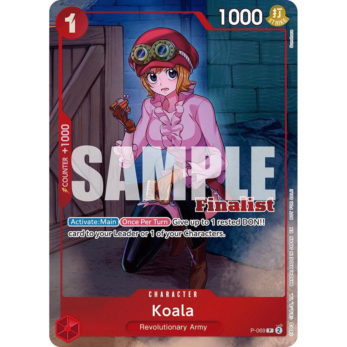 Koala (Cs 25-26 Finalist Card Set 2) (P-069) [One Piece Promotion Cards] Foil