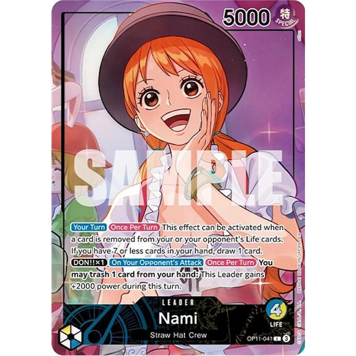 Nami (Whole Cake Island Arc) (Op11-041) [One Piece Promotion Cards] Foil