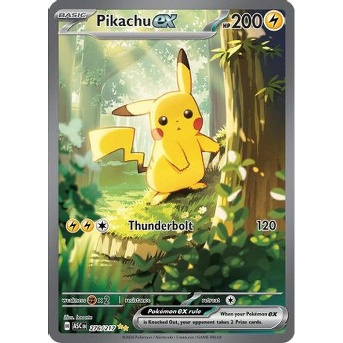 Pikachu Ex 276/217 [Me Ascended Heroes] - Holofoil