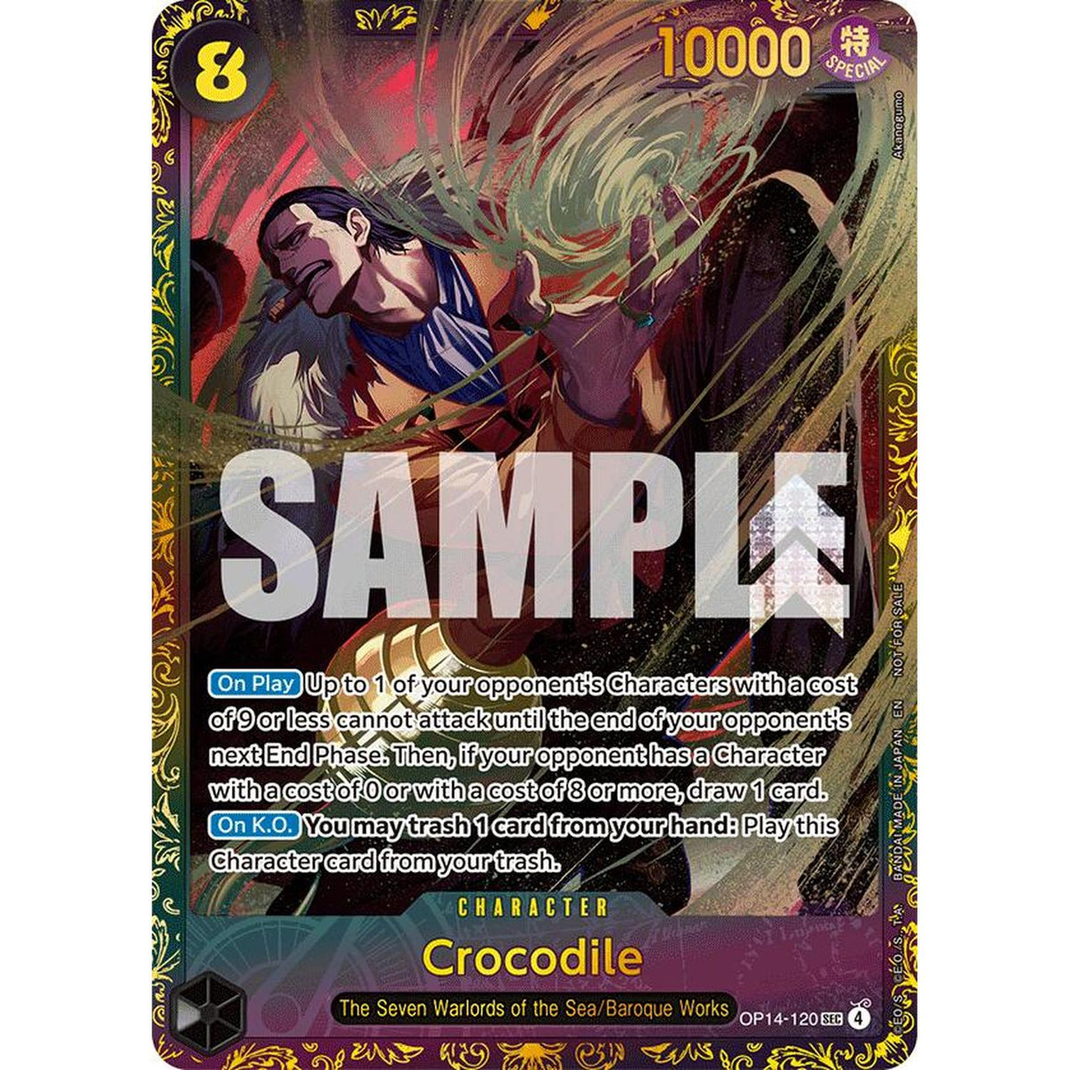 Crocodile - Op14-120 (Cs26-27 Regionals Season 1) (Op14-120) [One Piece Promotion Cards] Foil