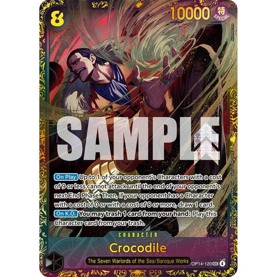 Crocodile - Op14-120 (Cs26-27 Regionals Season 1) (Op14-120) [One Piece Promotion Cards]  Foil