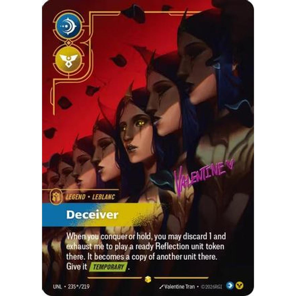 Leblanc - Deceiver (Signature) (235*/219) [Unleashed] Foil
