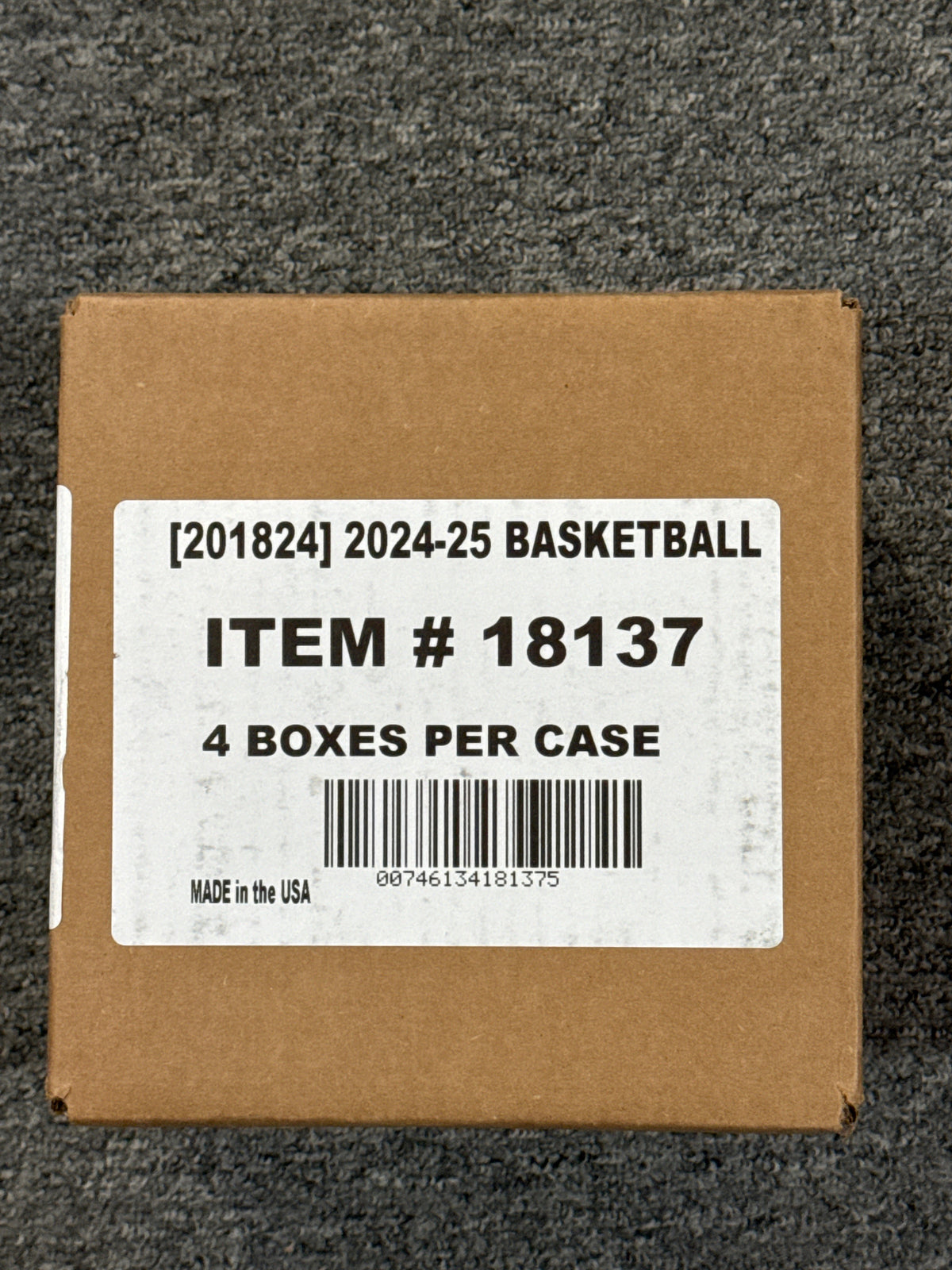 2025 Panini Noir Basketball International Hobby Box (Sealed Case, 4 Box)