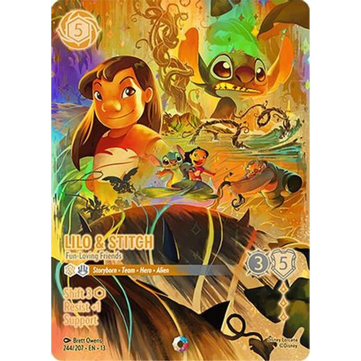 Lilo & Stitch - Fun-Loving Friends (Iconic) (244/204) [Attack Of The Vine] Holofoil
