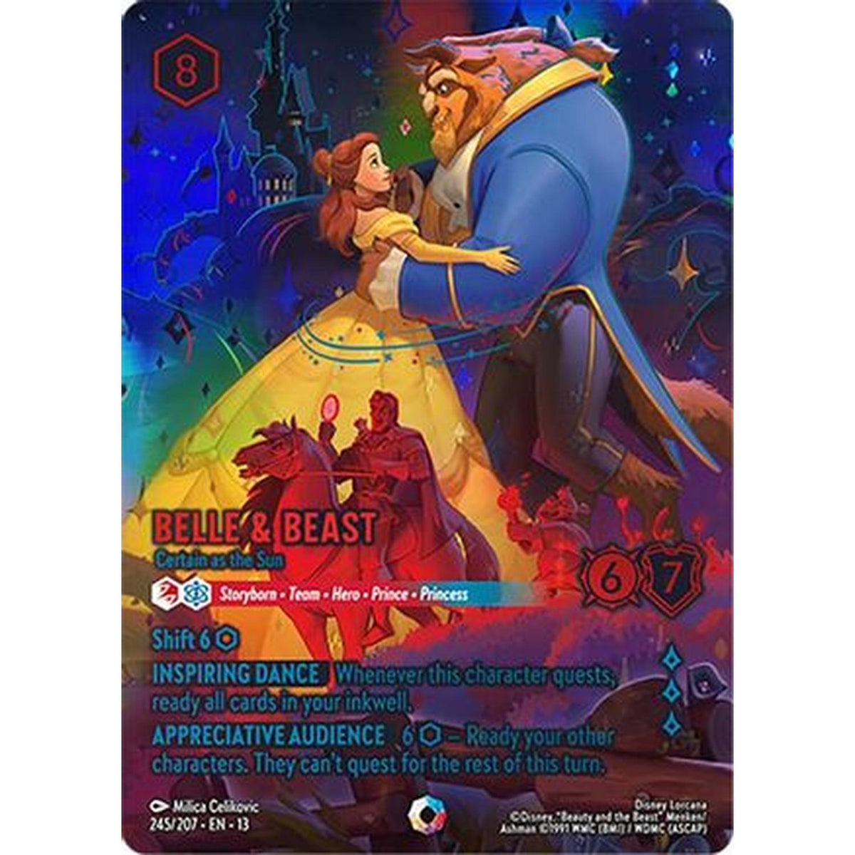 Belle & Beast - Certain As The Sun (Iconic) (245/204) [Attack Of The Vine] Holofoil