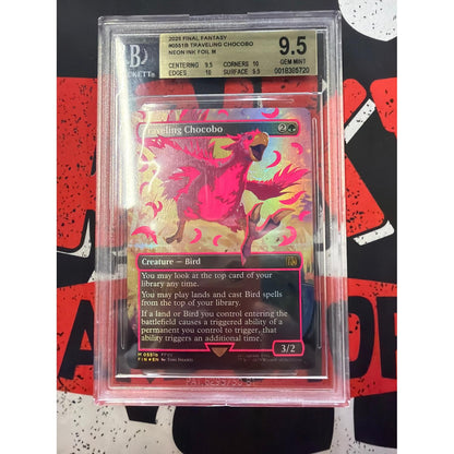 Traveling Chocobo (Borderless) (Neon Ink Pink) [Final Fantasy] Foil