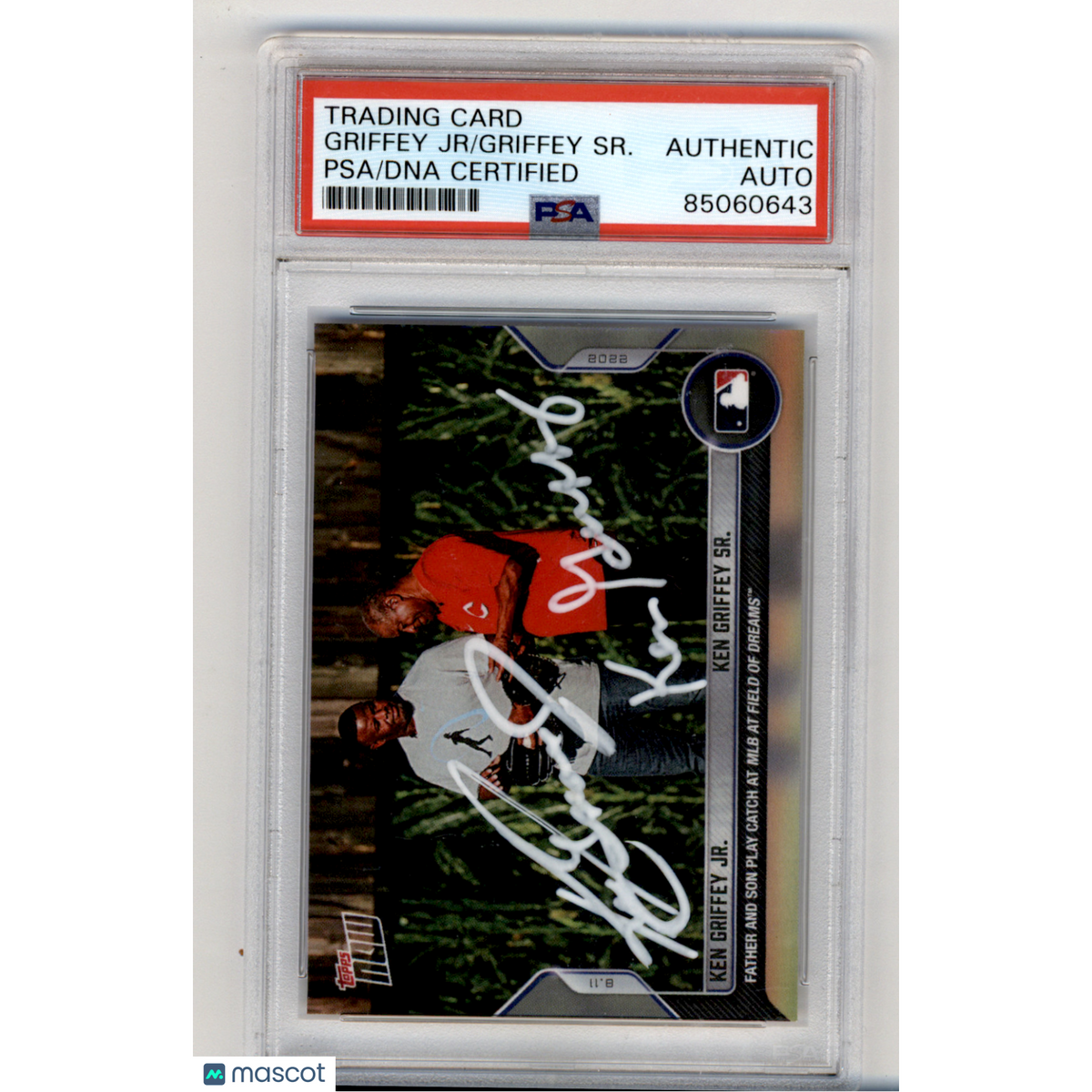 2022 Topps Now Ken Griffey Jr. Ken Griffey Sr. PSA A